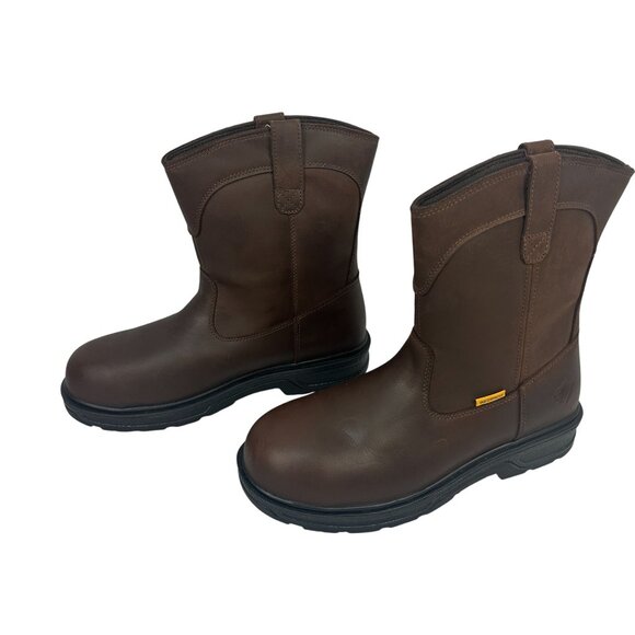 Herman Survivors Mens Steel Toe Plower Brown Waterproof Work Boots Size 12 Leath - Picture 3 of 10